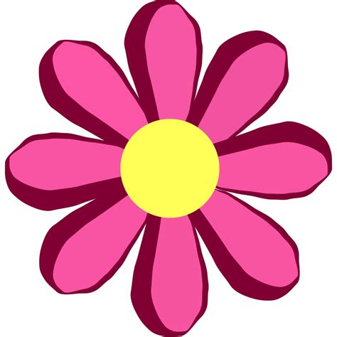 pink flower clipart